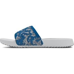 imageUnder Armour Mens Ignite Select Slide Sandal100 Mod GrayPhoton BluePhoton Blue