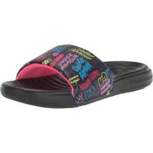 imageUnder Armour Womens Ansa Graphic Fixed Strap Slide SandalBlack 001Pale Moonlight