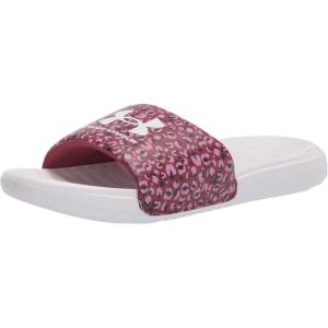 imageUnder Armour Womens Ansa Graphic Fixed Strap Slide SandalWhite 103Polaris Purple
