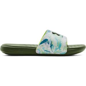 imageUnder Armour Womens Ansa Graphic Fixed Strap Slide SandalWhite 104Bio Green
