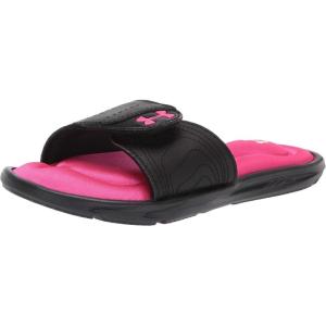 imageUnder Armour Kids Ignite IX Slide SandalBlack 002Pink Surge