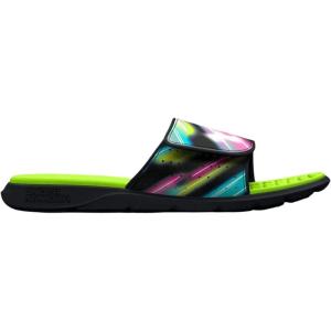 imageUnder Armour Mens Ignite Pro Graphic Slide Sandal002 BlackLime SurgeWhite