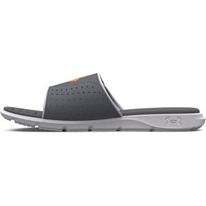 imageUnder Armour Mens Ignite Pro Graphic Slide Sandal103 Pitch GrayWhiteOrange Blast