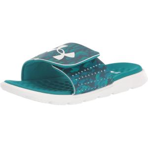 imageUnder Armour Mens Ignite Pro Graphic Slide Sandal301 Coastal TealWhiteWhite