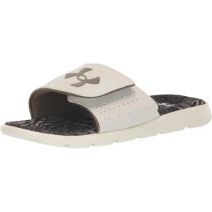 imageUnder Armour Mens Ignite Pro Graphic Slide Sandal301 White ClayMod GrayMarine Od Green