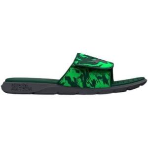 imageUnder Armour Mens Ignite Pro Graphic Slide Sandal303 Green ScreenGreenwoodPitch Gray