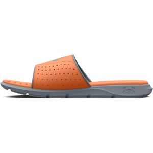 imageUnder Armour Mens Ignite Pro Graphic Slide Sandal800 Orange TropicHarbor BlueMetallic Harbor Blue