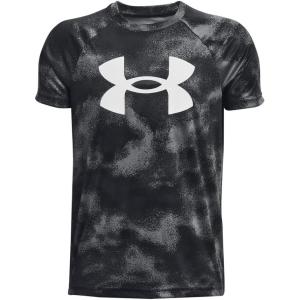 imageUnder Armour Boys Tech Big Logo Printed ShortSleeve TShirt007 Black   White