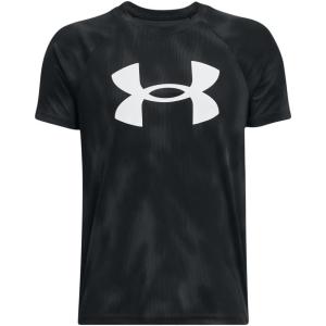 imageUnder Armour Boys Tech Big Logo Printed ShortSleeve TShirt008 Black   White