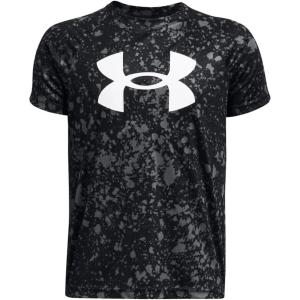 imageUnder Armour Boys Tech Big Logo Printed ShortSleeve TShirt009 Black   White