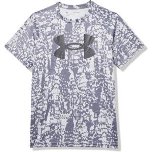 imageUnder Armour Boys Tech Big Logo Printed ShortSleeve TShirt026 Castlerock   Black