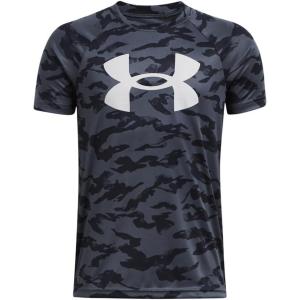 imageUnder Armour Boys Tech Big Logo Printed ShortSleeve TShirt045 Downpour Gray   Mod Gray