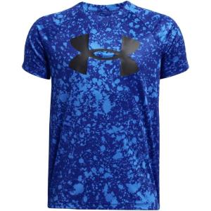 imageUnder Armour Boys Tech Big Logo Printed ShortSleeve TShirt403 Royal   Black