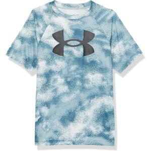 imageUnder Armour Boys Tech Big Logo Printed ShortSleeve TShirt465 Harbor Blue   White