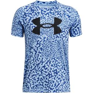 imageUnder Armour Boys Tech Big Logo Printed ShortSleeve TShirt466 Horizon Blue   Black