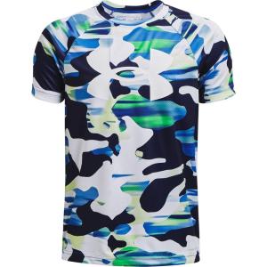 imageUnder Armour Boys Tech Big Logo Printed ShortSleeve TShirt486 Versa Blue   White