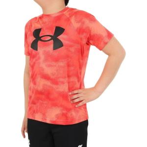 imageUnder Armour Boys Tech Big Logo Printed ShortSleeve TShirt877 After Burn   White