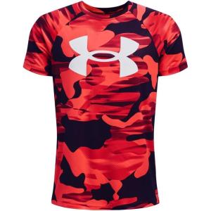imageUnder Armour Boys Tech Big Logo Printed ShortSleeve TShirt890 Radio Red   White