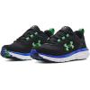 imageUnder Armour Kids Grade School Assert 9 Running Shoe005 BlackVersa BlueExtreme Green