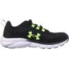 imageUnder Armour Kids Grade School Assert 9 Running Shoe006 BlackStatic BlueLime Surge