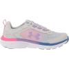 imageUnder Armour Kids Grade School Assert 9 Running Shoe106 Halo GrayWhiteVivid Lilac