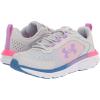 imageUnder Armour Kids Grade School Assert 9 Running Shoe106 Halo GrayWhiteVivid Lilac