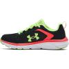 imageUnder Armour Kids Grade School Assert 9 Running ShoeBlack 001Quirky Lime