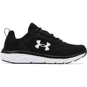 imageUnder Armour Kids Grade School Assert 9 Running ShoeBlackWhite