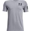 imageUnder Armour Boys New Freedom Flag TShirtSteel Light Heather 035Steel