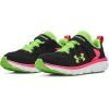 imageUnder Armour Boys Pre School Assert 9 Alternate Closure SneakerBlack 001Quirky Lime
