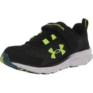 imageUnder Armour Boys Pre School Assert 9 Alternate Closure Sneaker006 BlackStatic BlueLime Surge