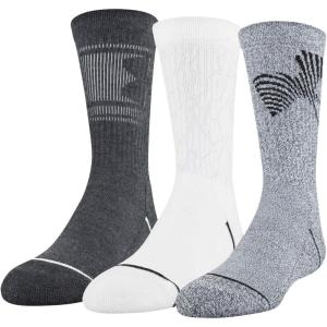 imageUnder Armour Youth Phenom Crew Socks 3PairsGrayBlack Assorted
