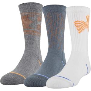 imageUnder Armour Youth Phenom Crew Socks 3PairsOrangeGray Assorted