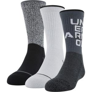 imageUnder Armour Youth Phenom Crew Socks 3PairsPitch Gray Assorted