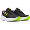 imageUnder Armour Girls Grade School Surge 4 Sneaker001 BlackPurple AceHigh Vis Yellow