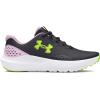 imageUnder Armour Girls Grade School Surge 4 Sneaker001 BlackPurple AceHigh Vis Yellow