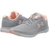 imageUnder Armour Kids Grade School Charged Impulse SneakerMod Gray 100Purple Dusk