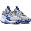 imageUnder Armour Kids Pre School Jet 23 Basketball Shoe104 Mod GrayNimbus BlueTech Blue