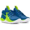imageUnder Armour Kids Pre School Jet 23 Basketball Shoe401 Photon BlueHighvis YellowWhite