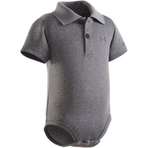 imageUnder Armour Boys Newborn UA Polo BodysuitCarbon Heather Black Black
