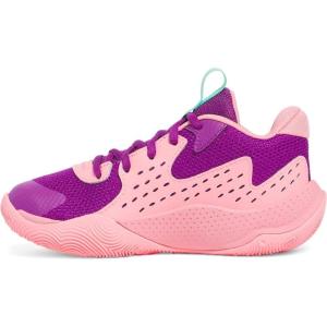 imageUnder Armour Kids Pre School Jet 23 Basketball Shoe514 Andromeda PurplePink VortexCosmo Pink
