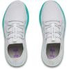 imageUnder Armour Kids Grade School Infinity 3 SneakerHalo Gray 100Seaglass Blue
