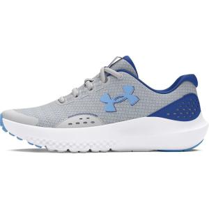 imageUnder Armour Boys Grade School Surge 4 Running Shoe102 Mod GrayTech BlueHorizon Blue