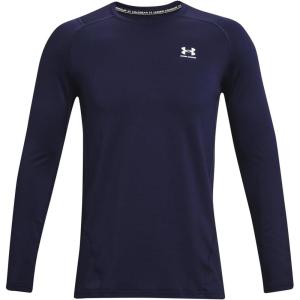 imageUnder Armour Mens ColdGear Fitted CrewMidnight Navy 410White