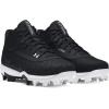 imageUnder Armour Boys Leadoff Mid Rm Jr 30 Sneaker001 BlackBlackWhite
