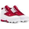 imageUnder Armour Boys Leadoff Mid Rm Jr 30 Sneaker600 RedWhiteRed