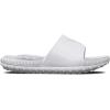 imageUnder Armour UnisexAdult Project Rock 3 Slides Sandal100 WhiteWhiteHalo Gray