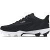 imageUnder Armour Boys Leadoff Low Rm Jr 30 Sneaker001 BlackBlackWhite