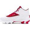 imageUnder Armour Boys Leadoff Mid Rm Jr 30 Sneaker600 RedWhiteRed