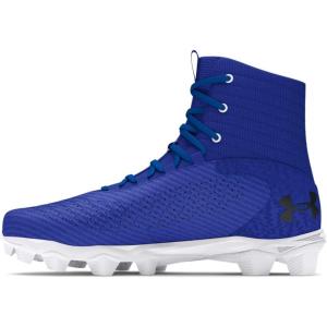 imageUnder Armour Boys Highlight Franchise Rm Jr 20 Football Shoe400 Team RoyalBlackWhite